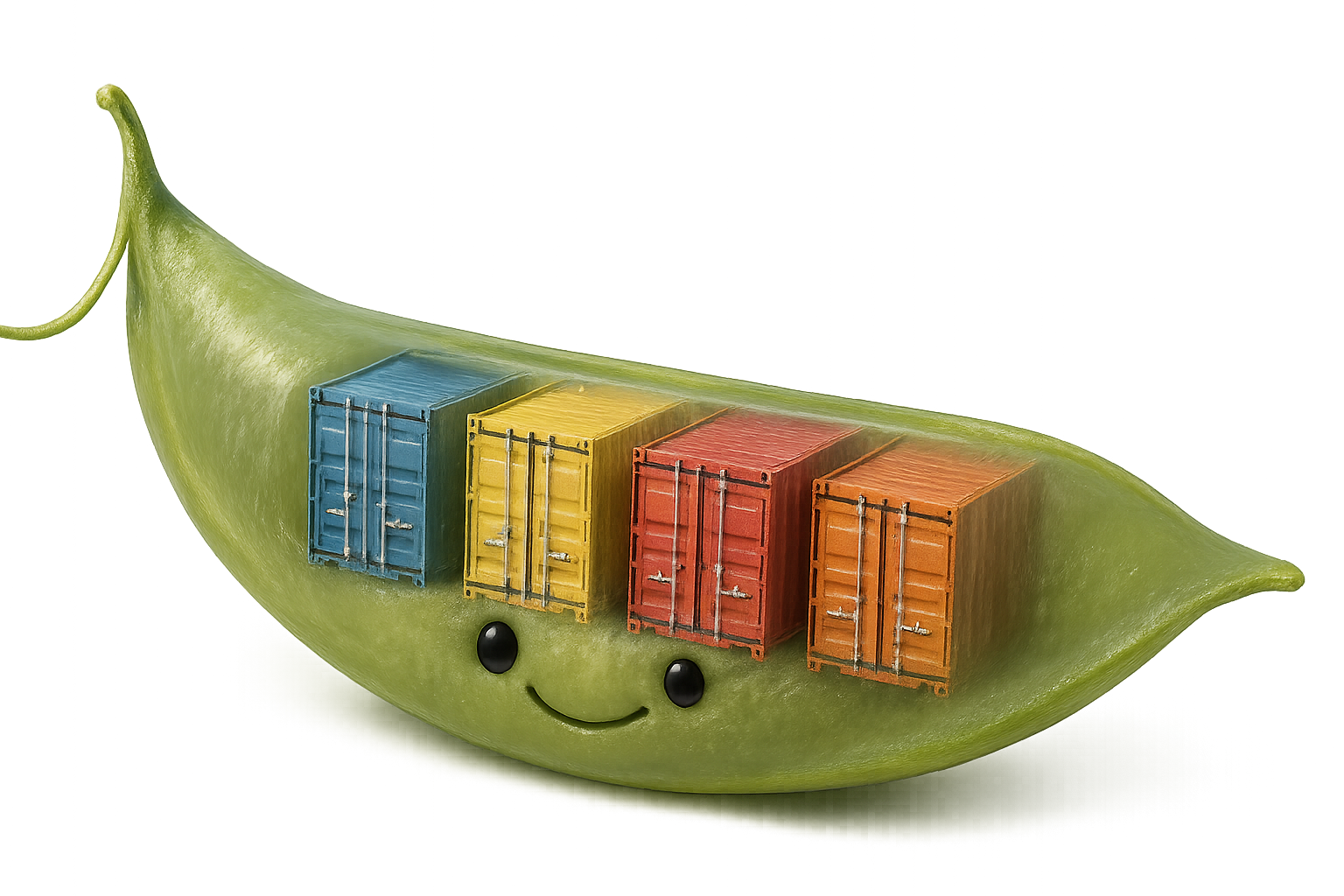 The cutest AI generated pod v container hero banner ever created